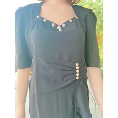 Đầm dạ hội đính ngọc Giá 290k Hàng có sẵn giao ngay Phía sau vừa dây kéo vừa bo thun dễ mặc Size lớn