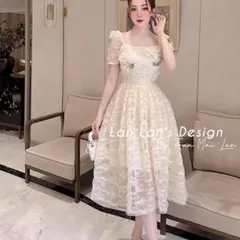 Váy thêu hoa lá 3D đầm dự tiệc cao cấp  Giá 390k Hàng có sẵn giao ngay Hàng đường may đẹp, kỹ, đúng mô tả.