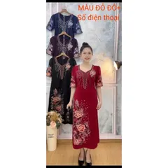 đầm thêu cho Mẹ