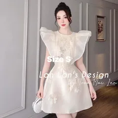 Đầm kem đính kết siêu đẹp Giá 340k