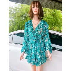 Jum hoa xanh tay dài nhúng bèo Giá 190k Hàng có sẵn giao ngay Màu y hình chụp kèm theo
