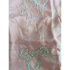 🎀Váy tafta nữ đính lông vũ và nơ đá sang chảnh, hàng 2 lớp, váy đứng form chuẩn ảnh mẫu mặc