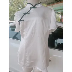 ao Sườn Xám Cổ Điển Giá 170k Hàng có sẵn giao ngay Màu trắng