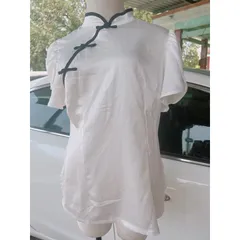 ao Sườn Xám Cổ Điển Giá 170k Hàng có sẵn giao ngay Màu trắng