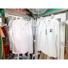 Áo xinh tựu trường,Áo sơ mi trắng cùng mùa tựu trường Em có nhiều mẫu áo trắng sơ mi size nhỏ size lớn nhiều lắm ạ