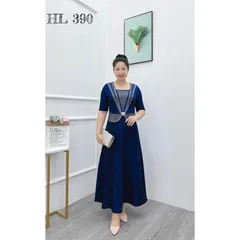 Đầm siêu co giãn dễ chịu, đính kết siêu đẹp Giá 370k Hàng có sẵn giao ngay