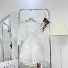 Set áo ren + đầm trắng ren như hình Giá 320k Hàng có sẵn giao ngay