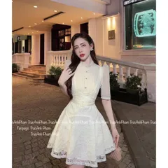 Đầm ren đep Hàng có sẵn giao ngay Hàng đường may đẹp, kỹ, đúng mô tả.  100% sử dụng hình ảnh thật của sản phẩm  GÍa 290k