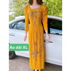 Áo dài đính kết Hàng đính kết siêu đẹp, bling bling, siêu sang Áo dài chifffon 4 tà đính kết Giá 450k/ áo dài