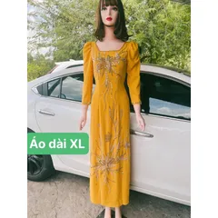 Áo dài đính kết Hàng đính kết siêu đẹp, bling bling, siêu sang Áo dài chifffon 4 tà đính kết Giá 450k/ áo dài