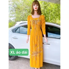 Áo dài đính kết Hàng đính kết siêu đẹp, bling bling, siêu sang Áo dài chifffon 4 tà đính kết Giá 450k/ áo dài