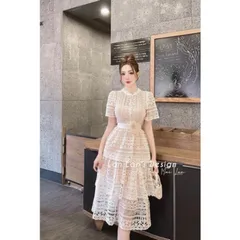 Đầm ren cao cấp Chất liệu ren y hình Giá 340k Hàng có sẵn giao ngay Hàng đường may đẹp, kỹ