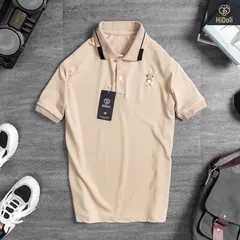 Áo polo nam vải  cotton dày dặn,mềm mịn kháng khuẩn mềm mát, khử mùi hôi, không bai dão