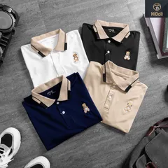 Áo polo nam vải  cotton dày dặn,mềm mịn kháng khuẩn mềm mát, khử mùi hôi, không bai dão