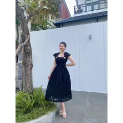 đầm ren đen cao cấp
