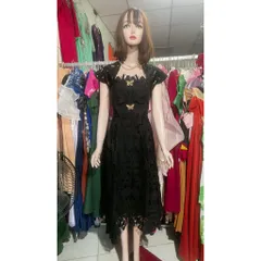 đầm ren đen cao cấp