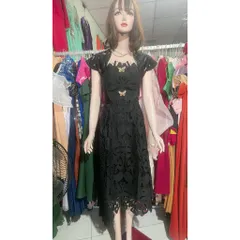 đầm ren đen cao cấp