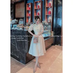 Đầm tapta phối ren siêu đẹp Giá 320k Hàng có sẵn giao ngay Siêu sang siêu đẹp