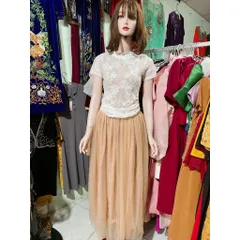 Đầm ren đúp lót kèm 3 lớp lưới Hàng có sẵn giao ngay Size SM, eo dưới 74cm mặc đẹp Giá 350k