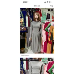Đầm thun tay dài siêu đẹp Hàng có sẵn giao ngay Giá 290k Size SM