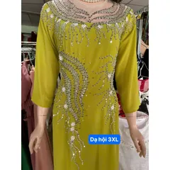 Dạ hội áo dài đính kết sang trọng