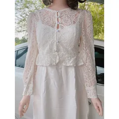Sét áo ren+ váy dính liền🌷Set áo ren và đầm hai dây trắng Gia 299k Hàng có sẵn giao ngay Hàng cao cấp sang trọng