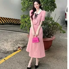 Set áo tiểu thư + kèm nơ như hình Chân váy đuôi cá siêu đẹp Hàng có sẵn giao ngay Dưới 65kg mặc đẹp Giá 390k/ cả set