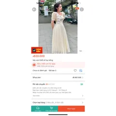 Đầm ren màu kem dập ly đính kết hoa nổi, có sẵn mút ngực Hàng cao cấp Giá 390k Hàng có sẵn giao ngay L