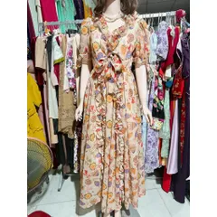 Đầm hoa dáng dài đi biển đi du lịch ..... Đúp lót 2 lớp Hàng có sẵn giao ngay M Size SM Giá 290k