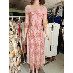 Đầm  Dạ hội áo dài ren Hàng có sẵn giao ngay M Đủ size Bên trong đã có dạng váy  Giá 550k