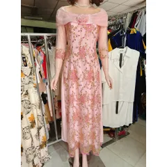 Đầm  Dạ hội áo dài ren Hàng có sẵn giao ngay M Đủ size Bên trong đã có dạng váy  Giá 550k