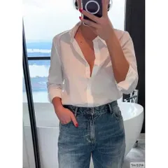 Áo sơ mi trắng basic  Hàng có sẵn giao ngay Đủ size tới 80kg Giá 190k/ cái
