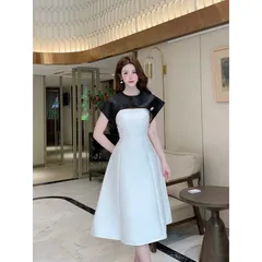 Đầm dự tiệc tiểu thư thiết kế choàng vai che bắp tay sang chảnh  Hàng có sẵn giao ngay L Chất liệu tapta cao cấp