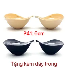 ÁO BRA DÁN NÂNG NGỰC SILICON CÀI TRƯỚC KHÔNG GỌNG HÌNH BÀN TAY Hàng có sẵn giao ngay Màu nude Giá 120k Size A