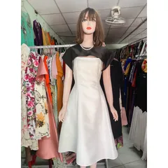 Đầm dự tiệc tiểu thư thiết kế choàng vai che bắp tay sang chảnh  Hàng có sẵn giao ngay L Chất liệu tapta cao cấp