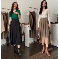 Chân Váy xếp ly dài vừa chữ A cạp cao ,dễ phối  Có sẵn màu xám và đỏ Đủ size tới 2XL, dưới 70kg mặc đẹp Hàng có sẵn