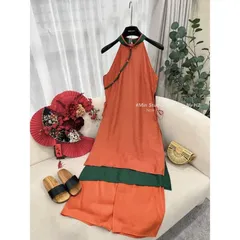 Áo Yếm Áo dài + quần Lụa Cao Cấp Hàng có sẵn giao ngay Có đủ size SML Giá 390k/ cả set