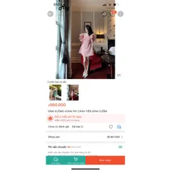 ĐẦM XUÔNG VOAN TAY CÁNH TIÊN ĐÍNH CƯỜM Giá 390k ( shop khác đang bán gần 6xx) Hàng coa sẵn giao ngay  Có màu hồng + xanh