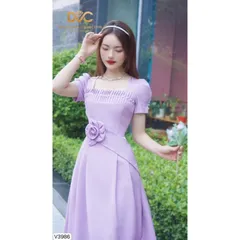 Đầm Thiết Kế MAY Chất Liệu Tapta cao cấp  Màu Hồng phấn có sẵn - Đầm Dự Tiệc Sang Trọng Chuẩn Giá 330k Hàng có sẵn giao
