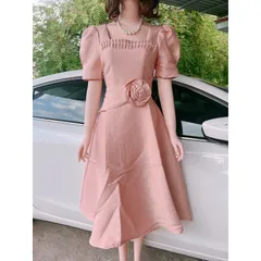 Đầm Thiết Kế MAY Chất Liệu Tapta cao cấp  Màu Hồng phấn có sẵn - Đầm Dự Tiệc Sang Trọng Chuẩn Giá 330k Hàng có sẵn giao