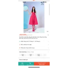 Đầm đính nơ dự tiệc dáng dài nổi bật màu hồng cánh sen siêu đẹp Giá 490k, người ta đang bán gần 9xx Hàng có sẵn giao