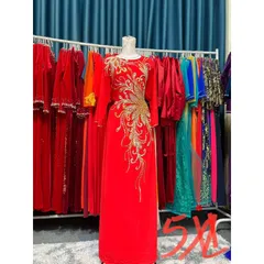 Áo daì 4 tà đính kết siêu đẹp Giá 490k ( quần 100k/ cái) Size 5XL Hàng có sẵn giao ngay