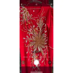 Áo daì 4 tà đính kết siêu đẹp Giá 490k ( quần 100k/ cái) Size 5XL Hàng có sẵn giao ngay