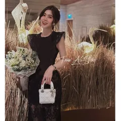 VÁY REN tay tiên  FORM BÚT CHÌ HỌA TIẾT Màu đen Giá 390k Hàng có sẵn giao ngay