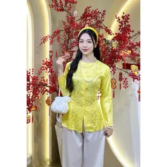 ÁO LẺ BÀ BA ( KHÔNG QUẦN ) - VẢI GẤM TAY DÀI NÚT NGỌC  Hàng có sẵn giao ngay Đủ size Giá 190k ( áo) Quần 100k/ cái