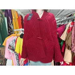 Hàng Sẵn_Áo khoác len dệt kim cổ V phong cách nút cách điệu siêu đẹp Hàng cao cấp Quảng Châu  Có sẵn giao ngay