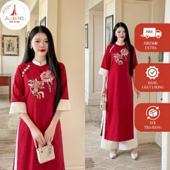 Áo dài hoạ tiết sang trọng