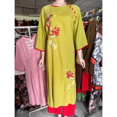 Áo dài hoạ tiết sang trọng