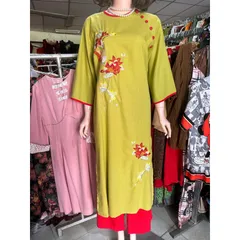 Áo dài hoạ tiết sang trọng