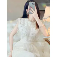 Váy đầm thiết kế ren be xếp ly dáng dài  Hàng cao cấp  Giá 420k  Hàng có sẵn giao ngay L  Màu kem  Hàng của Teng Design